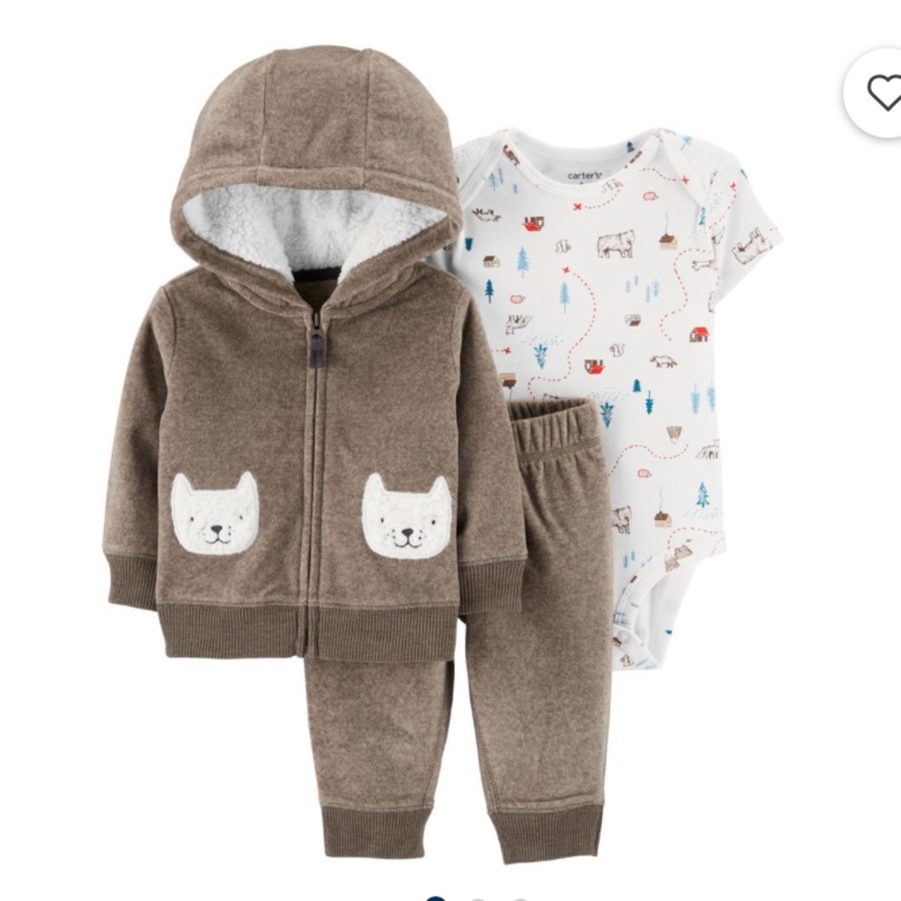 Carter’s 3-Piece Bear Little Jacket Set